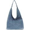 Syrads Borsa A Tracolla Da Donna Hobo Tote Bag Borsa A Tracolla In Denim Di Tela Per Le Donne Borsa di Grande Capacità,Blu