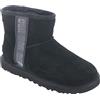 UGG Classic Mini Side Logo II, Stivale classico Donna, Nero, 36 EU