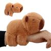 JRYGAC Capybara Braccialetti Slap per Bambini, Marrone Peluche di Capibara, Huggers Slap Bracciali, per Natale, Feste di Compleanno (19 CM)