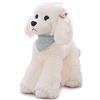Heionia Barboncino Peluche Cane Teddy Kawaii Cani Barboncino Bambola Compleanno Natale Regalo per Bambini e Ragazze (20cm, Bianco)
