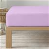 Degrees Home - COLLEZIONE - Lenzuolo con angoli 90 x 200 x 33 - Regolabile - Microfibra di poliestere garzata - Lila