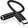 AILKIN Adattatore da USB C a jack USB C a 3,5 mm, adattatore per cuffie tipo C Audio Dongle USBC Aux per Samsung Galaxy A55 5g/A56/A54/A35/A36/A34/A16/A15/S25/S24/S23/S22/S21, iPhone 16/15, Google Pixel 9/8