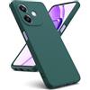 Oududianzi - Cover Compatibile con Oppo A40 4G/Oppo A40M/Oppo A60 5G [Cover in Silicone Liquido] [Interno in Microfibra] Gomma Gel di Silicone Liquida Antiurto Custodia Oppo A40 - Verde Notte