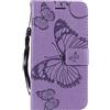 DENDICO Cover per Galaxy A5 2016, Pelle Portafoglio Custodia per Samsung Galaxy A5 2016 Custodia a Libro con Funzione di appoggio e Porta Carte di Credito - Viola