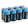ABSINA 8x Batteria CR2 3V al litio per fotocamere e molto altro - Batterie CR2 sigillata e di lunga durata - Pile CR2 con 800mAh - Pila CR2 batterie, batteria litio 3V