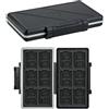 JJC Custodia per schede di memoria a 36 scomparti, impermeabile, anti-shock, per 24 schede micro SD, SDXC, SDHC, TF e 12 schede SD, SDXC, SDHC