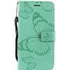 DENDICO Cover per Galaxy A5 2016, Pelle Portafoglio Custodia per Samsung Galaxy A5 2016 Custodia a Libro con Funzione di appoggio e Porta Carte di Credito - Verde