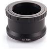 Fotga, Adattatore obiettivo T per Sony E-Mount con attacco T2, anello NEX-6 5C 5T C3 F3 A7S II A33 A5100 A6000