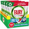 Swiffer Fairy Platinum Detersivo Pastiglie Lavastoviglie Plus, Brillantante, 152 Capsule Lavastoviglie, Brezza di Erebe Fresche, Pulizia con Azione Brillantante, Contro Il Grasso E Le Incrostazioni Ostinate