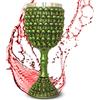 mtb more energy Calice ''Faces of Death'' - Tazza (160 ml) da Teschi con Gambo osseo - Verde - Altezza 18.5 cm - Decorazione Horror Fantasy