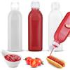 Fokroin 3 Pezzi Bottiglia Squeeze di Plastica, Bottiglia Spremere, Dispenser Olio da Cucina, Oliera Bottiglie, a Prova di Perdite e Senza BPA, per Ketchup, Senape, Mayo, Salse piccanti, Olio d'oliva