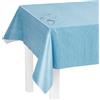 LILENO HOME Tovaglia lavabile al metro, 160 x 140 cm (bordo tagliato), colore blu denim, tovaglia cerata, impermeabile, ideale come tovaglia o runner per tenda da birra