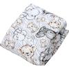 TupTam Tappeto Play Mat Per Bambini e Neonati Coperta 120 x 120 cm Gioco Imbottita XXL, Circa 120 cm/Safari