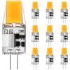 AMMQEG Lampade LED G4,Lampadine G4 LED 5W 3000K Bianco Caldo 500lm, Ricambio Per Lampade Alogene 50W, No Sfarfallio,Non Dimmerabile, 12V AC/DC, Confezione da 10 (Bianco Caldo 3000k, 10 pezzi)