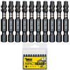 SabreCut 10 x SabreCut SCTX3050_10 Set di punte per cacciavite a percussione TX30 T30 da 50mm Torx a estremità singola per impieghi gravosi inclusa scatola di immagazzinaggio