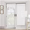 LINFKY Tenda Per Porta In Misto Lino Naturale - Per Privacy E Filtraggio Luce, Leggera, Con Luce Laterale, 66 X 172 Cm (Bianca, 1 Pannello)