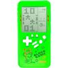 TAQY Modello simpatico cartone animato Console di gioco in mattoni Giochi multiblocco Corsa/Carro armato Macchina da gioco tascabile Retrò Gioco elettronico per bambini Giocattoli portatili (Green)