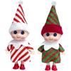 YAAVAAW 2 Pezzi di Bebè Elfo di Natale, Pupazzi di Elfo di Natale per Bambini e Bambine, Regalo per Calze, Giocattoli Innovativi della Tradizione, Per Divertimento Familiare Festivo, Regali