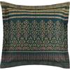 Bassetti Federa Roccaraso V1 in cotone makò satin di colore verde con chiusura lampo, dimensioni: 40 x 9323977, 40 x 40 cm