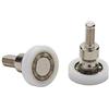 Ricambi & Box Doccia Cuscinetti Box Doccia Rotelle a Sfera di Ricambio in Acciaio per Ante Doccia a Scorrimento Kit 2 Pezzi EC-3301