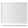 H&H 79094 Vassoio con Bordo Melamina 40X302 Arredo Tavola Tessili, Bianco