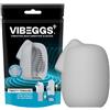 VibEggs Twisty Tongues Vibrating Masturbation Sleeve White