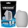 VibEggs Candy Curves Vibrating Masturbation Sleeve White