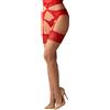 Obsessive Cupide Desir Stockings Red L/XL