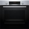 Bosch HBA574ES3 Serie 4 Forno elettrico pirolitico Ventilato cm. 59 - Capacità 71 L - Idrolitico / Pirolitico - Inox - Temperatura max 275 °C - Funzione pizza - Programmi automatici - Classe A+ - Display / Manopole / Touch control