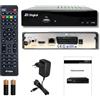 DM-Digital Decoder digitale terrestre 2024, decoder DVB-T2, Full HD DTT H265+ 10bit, FTA DM-Digital, decoder TV, USB, HDMI, LAN, SCART, USB WiFi Support, telecomando universale IR 2in1, Nero (HD H.265 LAN)