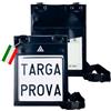 Autodomy Porta Targa Prova è Universale | Porta Targa Prova Auto per Matricole d'Italia | Adatto a Tutti i Tipi di Veicoli | Custodia per Targa Prova 25x19x2cm | Adatto a Fronte e Retro