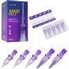 MAST TATTOO Mast Pro2 Aghi per Tatuaggi Kit Mixed Size 50pezzi #12 0.35mm Bugpin Round Liner Curved Magnum Shader Cartucce per Microblading Aghi 3RL 7RL 7RS 9M, 9RM #10 0.30mm per Macchina Tatuaggio