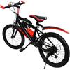 chennnls Mountain bike da 20 pollici, freno a disco, cambio a 7 marce, sospensione completa, Fully MTB per ragazzi, ragazze, uomini e donne (rosso)