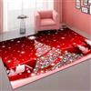 Xisnuient Ambiente Natalizio Tappeto Decorativo Alce Rosso Decorazione Casa Tappeti Area Ragazzi Ragazze Adolescenti Soggiorno Balcone Sala da Pranzo Albero di Natale Tappeto (Colorato 2,80x120 cm)