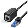 UGREEN Cat 8 Ethernet Prolunga 40Gbps 2000MHz, Cavo di Rete RJ45 Maschio a Femmina Compatibile con PS5/PS4/PC/Router/Modem/Switch/TV Box, 0.5M