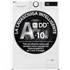 LG AI DD D4R3009NSWB Lavasciuga 9 / 6kg Serie R3 Classe A-10%/D, Lavatrice e Asciugatrice Insieme, 1400 giri, Lavaggio a Vapore, Eco Hybrid, Allergy Care, Motore Inverter Direct Drive, Bianca