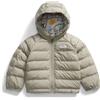 The North Face Reversible Perrito Hooded Giacca per bimbi Clay Grey 6 mesi