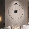 GERHWASH Orologio da parete moderno, da 50 cm, con design minimalista e movimento al quarzo, silenzioso, per soggiorno, cucina, ufficio, camera da letto