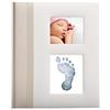 Pearhead - Libro di memoria per bambini, con tampone di inchiostro incluso, per creare la mano o l'impronta del bambino, idea regalo per la mamma, diario per la prima volta, colore: Avorio