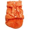Suammiitstrieadea Cappotti caldi invernali per cani cappotti per cani domestici vestiti per cani cappotto invernale gilet cucciolo piumino abbigliamento plus size arancione L