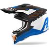 Airoh Casco Moto Cross Enduro In Fibra HPC Airoh STRYCKER SKIN Blu