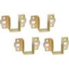 LIKERAINY Supporto Centrale Connettore per Mobili Gancio per Travetti in Legno Larghezza 30 mm Connettori da Letto Raccordi a Sospensione Ganci di Fissaggio per Giroletto 4 pezzi