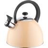FLORINA Bollitore BRILLO (2 l) | Per tè in acciaio inox | Manico in bachelite | Bollitore per piano cottura a induzione, a gas ed elettrico | Colore: Pesca