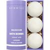 New Miuz Creamy Lavender Vanilla Fizzing Bath Bomb Luxury Bath Gift Set - Sensitive Skin Formula For A Spa Relaxation Bath - Moisturizing Shea Butter - Stress Relief Gift for Women Christmas Birthday