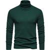 Generic Cappotto invernale per ragazzi pesanti Maglione in maglia tinta unita girocollo manica lunga pullover maglione da uomo autunno e inverno top uomo doppio petto cappotto invernale da uomo, Verde, XL