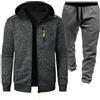 Generico Sport Tuta Uomo Fitness Calcio Palestra Running Felpa Uomo Con Cappuccio Completo Padel Uomo Taglia da S a 4XL