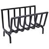 Fonderia Bongiovanni | Brucialegna | porta legna | portalegna da interno | portalegna da esterno | braciere | in ferro per camino e barbecue (cm 48x25x32h)