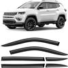 Clim Art Deflettori Compatibile con Jeep Compass 16-26 - Adesivo 4Pz