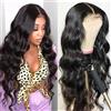 Eternity 22 Pollici Body Wave Con Haarophilaющихся Del Hydro Flex, Livelli Frontali HD 13x4 Lombi Preimpostate 180% Densità, Consistono Frontali per Donne, Capelli Naturali Neri