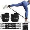 flintronic Cavigliere Cavi Palestra, 1Paio Neoprene Cinghie per Caviglia, Cavigliere Puleggie con Doppio D Anello, Palestra Cavigliera Regolabile, Allenamento Glutei Esercizi Gambe